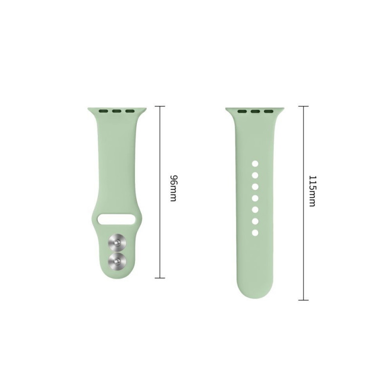 Tech-Protect silikona siksniņa Apple Watch 8 / 9 / 10 / 11 / 12 / SE (40 / 41 / 42 mm), pistāciju