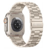 Tech-Protect Stainless nerūsējošā tērauda aproce Apple Watch 8 / 9 / 10 / 11 / 12 / SE / Ultra (44 / 45 / 46 / 49 mm), Starlight