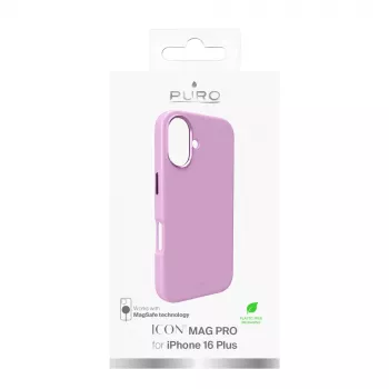 Puro Icon Mag Pro MagSafe silikona vāciņš iPhone 16 Plus, rozā