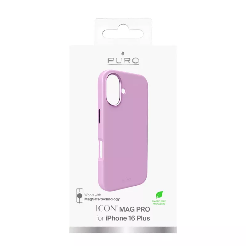 Puro Icon Mag Pro MagSafe silikona vāciņš iPhone 16 Plus, rozā