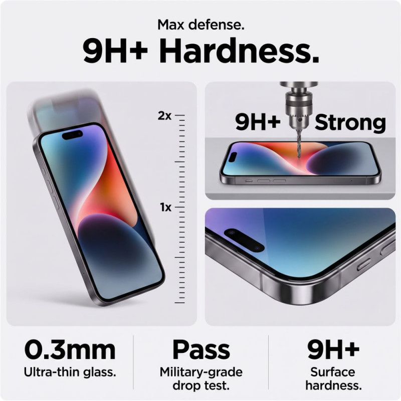 Tech-Protect Glass SPY+ konfidencialitātes rūdītais stikls Apple iPhone 18 Pro Max (2 gab.)