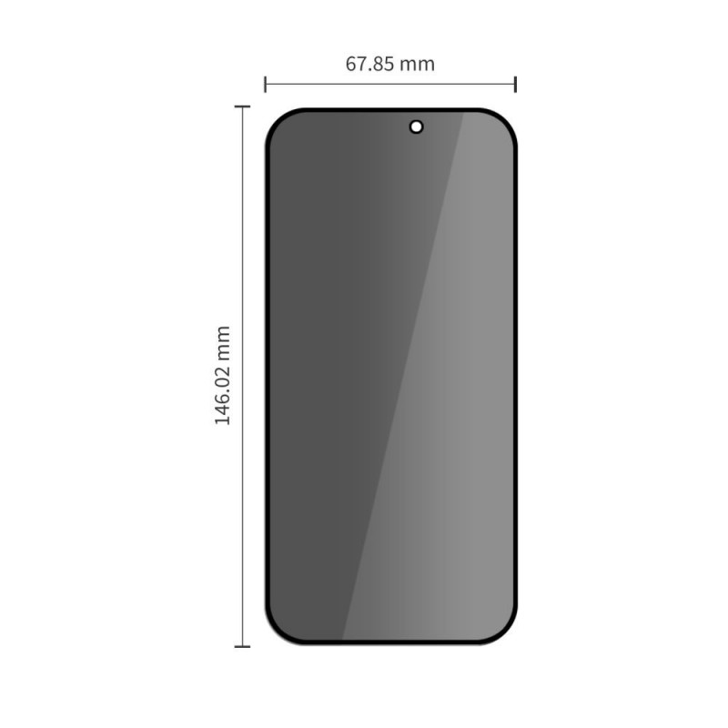 Tech-Protect Glass SPY+ konfidencialitātes rūdītais stikls Apple iPhone 18 Pro (2 gab.)
