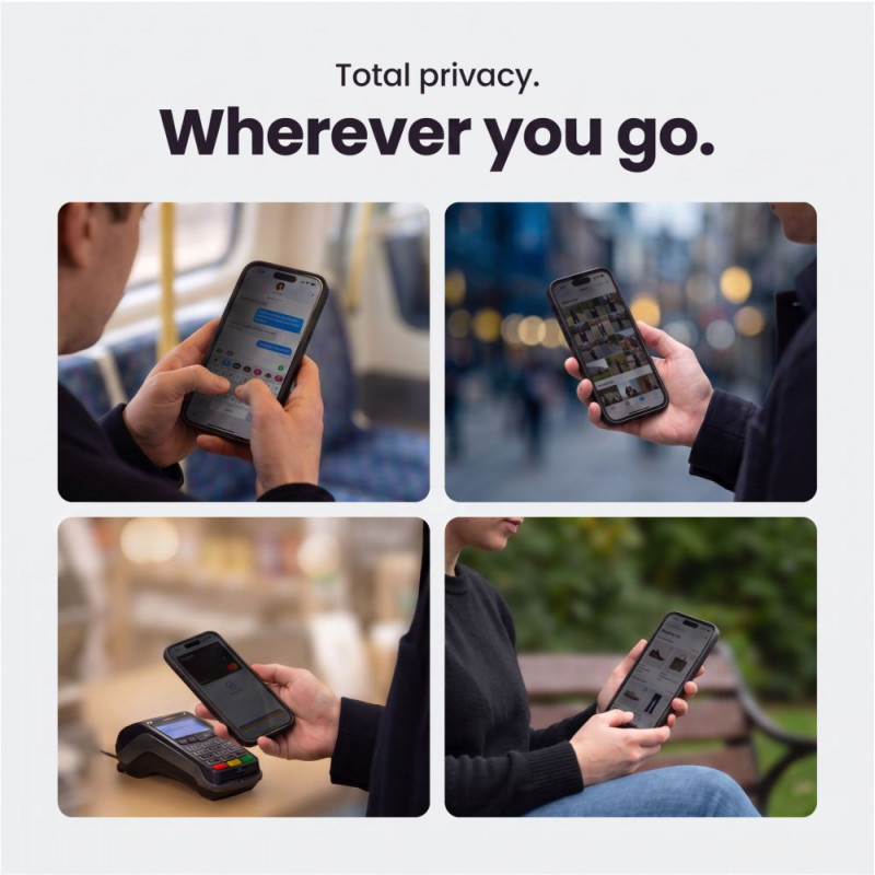 Tech-Protect Glass SPY+ konfidencialitātes rūdītais stikls Apple iPhone 18 Pro (2 gab.)