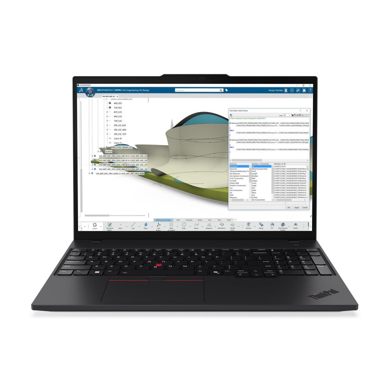 Lenovo ThinkPad P16s Gen 4 21QV007FGE 16" portatīvais dators, Intel Core Ultra 7 255H, 24 GB RAM, 512 GB SSD, Windows 11 Pro (DE)
