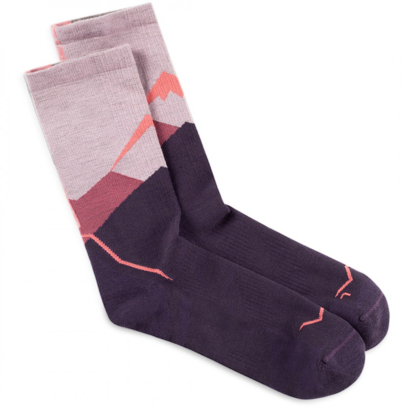Buff Merino Lightweight Crew zeķes LWC1, rozā, L