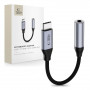 Tech-Protect Ultraboost USB-C uz 3,5 mm mini jack DAC adapteris, dzelzs pelēks