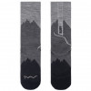 Buff Merino Lightweight Crew zeķes LWC3, melnā krāsā, L