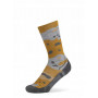 Buff Merino Lightweight Crew zeķes LWC2, Umber Khaki, L