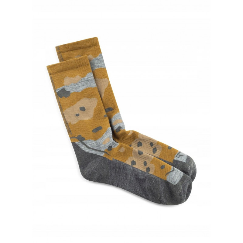 Buff Merino Lightweight Crew zeķes LWC2, Umber Khaki, L
