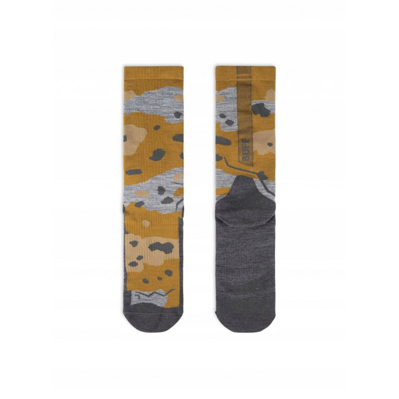 Buff Merino Lightweight Crew zeķes LWC2, Umber Khaki, L
