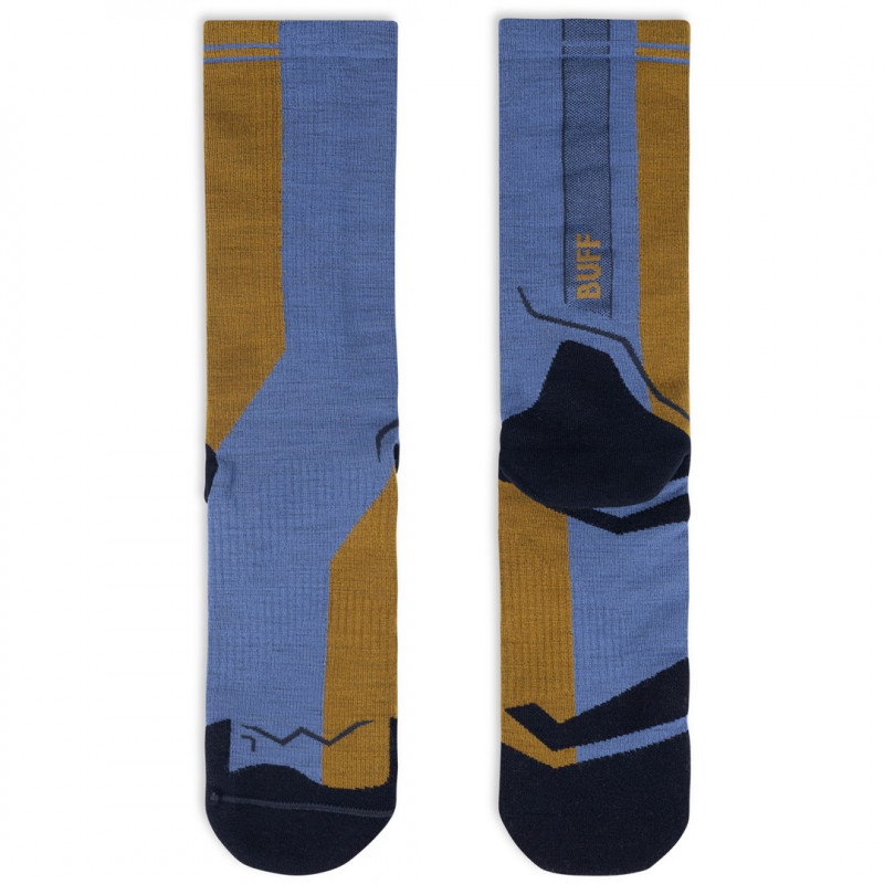 Buff Merino Lightweight Crew zeķes LWC4, zilas, L