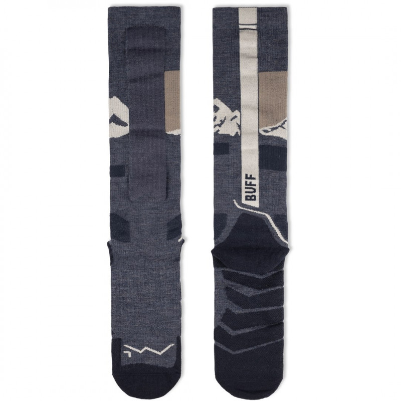 Buff Merino HW Over The Calf zeķes HWO1, Night Blue, L