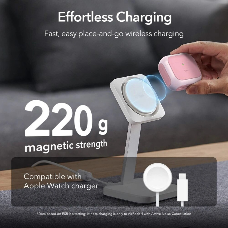 ESR Orbit HaloLock MagSafe futrālis Apple AirPods 4, rozā