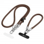 Tech-Protect C10S Rope pār plecu un plaukstas siksniņu komplekts, Walnut Brown/Titanium