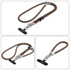 Tech-Protect C10S Rope pār plecu un plaukstas siksniņu komplekts, Walnut Brown/Titanium
