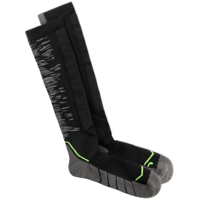 Buff Merino HW Over The Calf zeķes HWO2 Black L