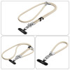 Tech-Protect C10S Rope pār plecu un plaukstas siksnu komplekts, Desert Beige/Titanium