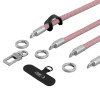 Tech-Protect C10S Rope Crossbody & Wrist Strap komplekts, Dusty Rose/Titanium