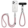 Tech-Protect C10S Rope Crossbody & Wrist Strap komplekts, Dusty Rose/Titanium