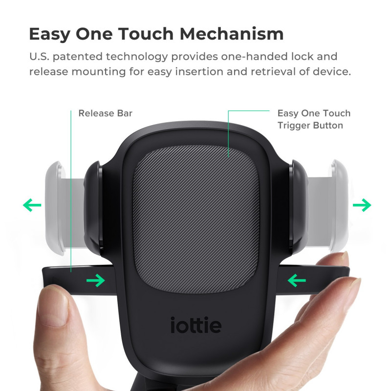 iOttie Easy One Touch 5 gaisa vērstuves ieliektais turētājs