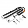 Tech-Protect C9S Rope Crossbody telefona pārkakla siksna, melna/oranža