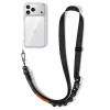 Tech-Protect C9S Rope Crossbody telefona pārkakla siksna, melna/oranža