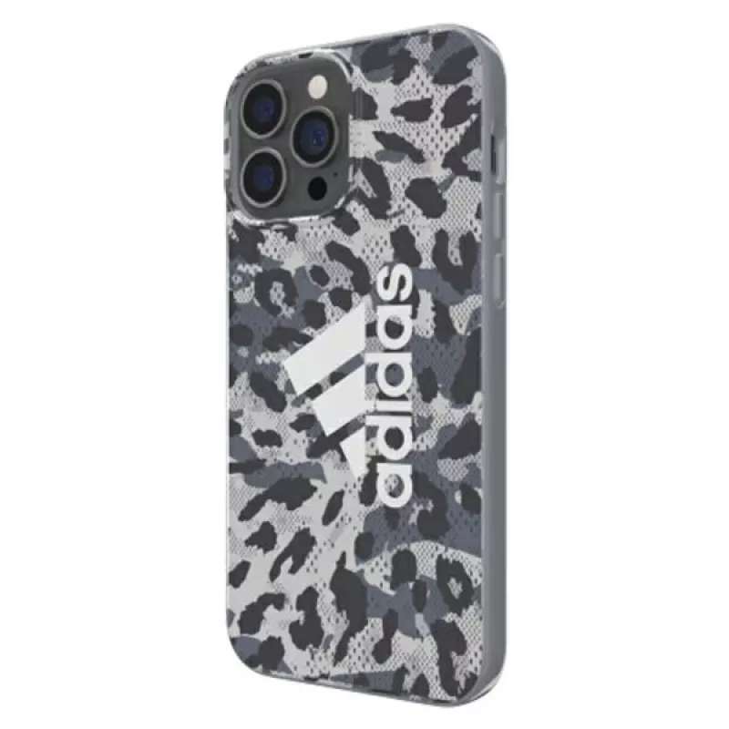 Adidas OR SnapCase Leopard vāciņš Apple iPhone 13 Pro Max, pelēks