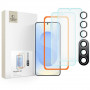 Tech-Protect Supreme Set rūdīta stikla ekrāna un objektīva aizsargu komplekts Samsung Galaxy S25+, caurspīdīgs (3 gab.)