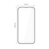 Tech-Protect Quick Set+ rūdītā stikla ekrāna aizsargs Apple iPhone 17 Pro Max, melns (2 gab.)
