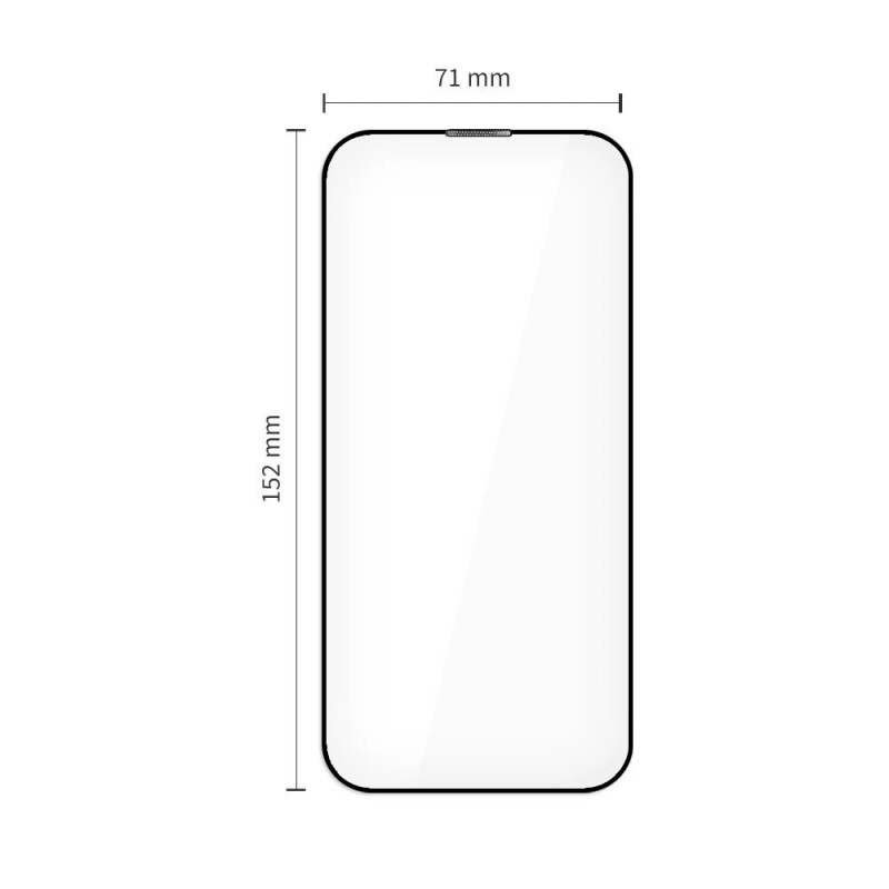 Tech-Protect Quick Set+ rūdītā stikla ekrāna aizsargs Apple iPhone Air, melns (2 gab.)