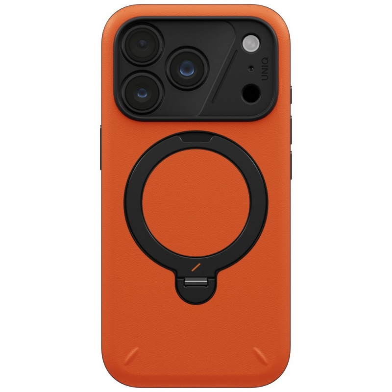 UNIQ Elix vāciņš Apple iPhone 18 Pro / 17 Pro, 360 rotējošs statīvs, oranžs