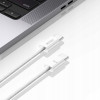 Tech-Protect Ultraboost Classic USB-C / USB-C PD kabelis, 60W, 3A, 100 cm, balts