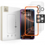 Tech-Protect Easy Set+ rūdīta stikla ekrāna aizsargu komplekts Apple iPhone 16 Pro Max / 17 Pro Max, caurspīdīgs (2+1 gab.)