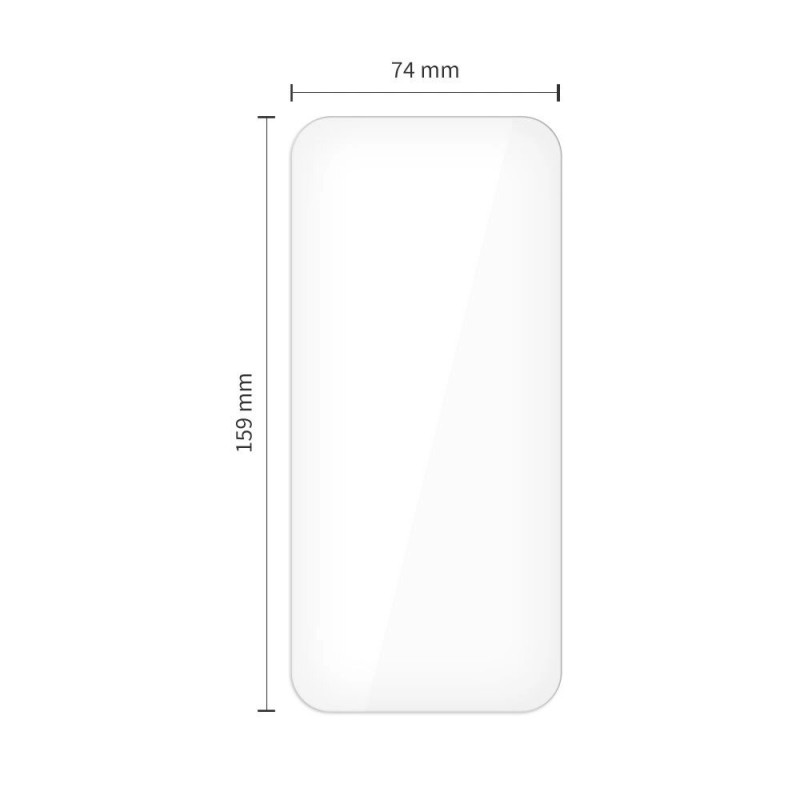 Tech-Protect Easy Set+ rūdīta stikla ekrāna aizsargu komplekts Apple iPhone 16 Pro Max / 17 Pro Max, caurspīdīgs (2+1 gab.)