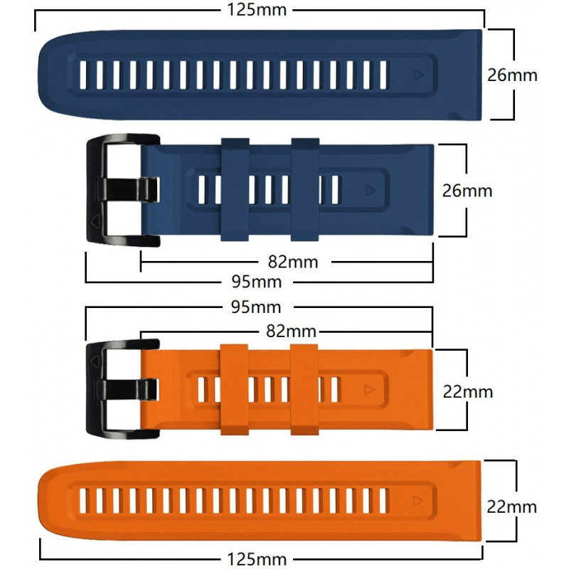 Tech-Protect Iconband THP924ORG siksniņa Garmin Fenix 5/6/6 Pro/7, oranža