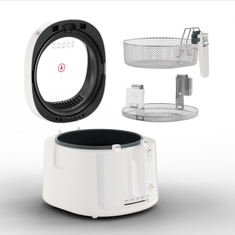 Tefal Filtra Vision FF2541E0 fritieris, 2,1 L, 1900 W, balts