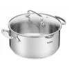Tefal Duetto+ G7194655 kastrolis, apaļš, nerūsējošais tērauds, 24 cm, stikla vāks