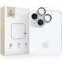 Tech-Protect Cam Fit+ kameras objektīva rūdītais stikls Apple iPhone 14 / 14 Plus / 15 / 15 Plus, caurspīdīgs