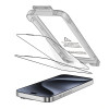Tech-Protect Quick Set+ rūdītais stikls Apple iPhone 15 Pro (2 gab.), melns