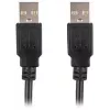 Lanberg USB-A M/M 2.0 kabelis 0,5 m, melns