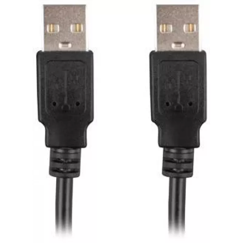Lanberg USB-A M/M 2.0 kabelis 0,5 m, melns
