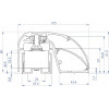 CDVI P300EVO elektromagnētiskā durvju profila slēdzene 400 mm, 300 kg, ar monitoringu (52870)