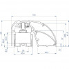 CDVI P300EVO elektromagnētiskā durvju profila slēdzene 400 mm, 300 kg, ar monitoringu (52870)