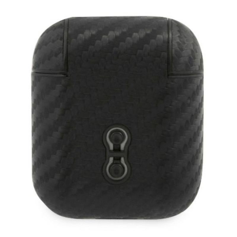BMW BMA2WMPUCA PU Carbon M Collection vāciņš Apple AirPods 1/2, melns