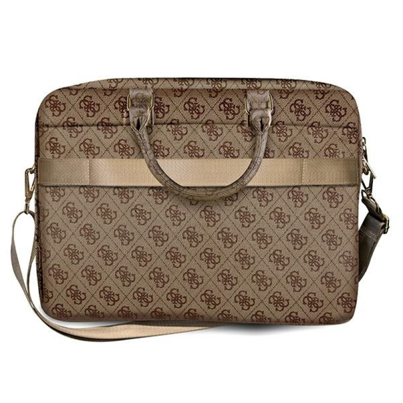 Guess GUCB15G4GFBR 4G Uptown klēpjdatora soma, 15 collas, brūna