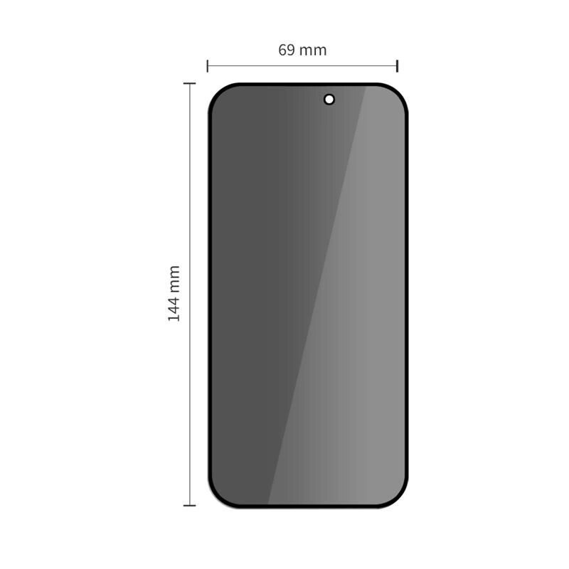 Tech-Protect Quick Set Spy+ privātuma rūdītais stikls Apple iPhone 14 Pro (2 gab.)
