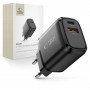 Tech-Protect NCA30 USB-A, USB-C sienas lādētājs PD 30W / QC3.0, melns