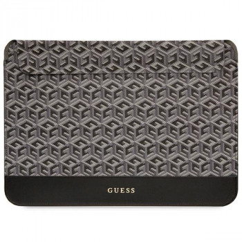 Guess GUCS16HGCFSEK GCube Stripes klēpjdatora maciņš, 16 collas, melns
