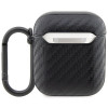 BMW BMA2WMPUCA2 Carbon Double Metal Logo vāciņš Apple AirPods 1/2, melns