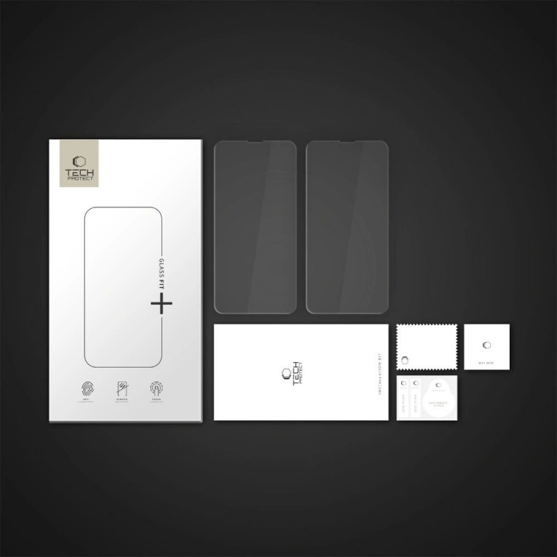 Tech-Protect Glass Fit+ rūdītais stikls Apple iPhone 13 Mini, caurspīdīgs (2 gab.)